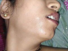 Desi Wife Lucky Blowjob and Creampie with Big Natural Tits and Huge Ass
