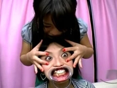 Asian Girl Gag In Mouth Getting Her Teeths Licked Nose Tortured With Hooks