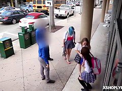 Coulisses, Grosse bite, Attrapée, Hard, Fille latino, Bureau, Police, Criant