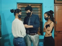 Kæreste, Par, Kæreste, Hårdt, Indier, Russisk, Studerende, Trekant