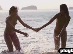 Babe, Blondine, Brunette, Lesbisk, Fisse, Softcore, Teenager, Bryster