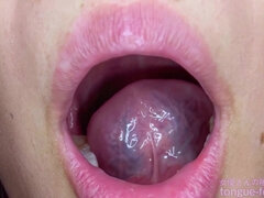 Asian amateur slut thrilling tongue fetish