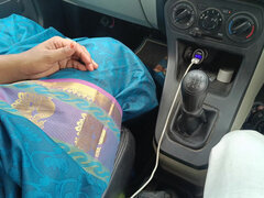 素人, 車, カップル, インド人, 公共, オッパイの, 妻