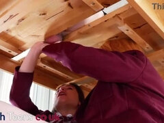 Popó, Cumizás, Szájba élvezés, Arcra élvezés, Fehérnemű, Orgazmus, Vöröshajú, Szajha