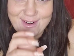Amateur, Belle grosse femme bgf, Sucer une bite, Brunette brune, Gode, Mature, Solo