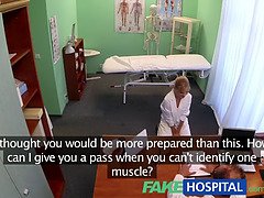 Czech teen with big ass & fake hospital uniform flaunts her gymnastic skills in hardcore POV
