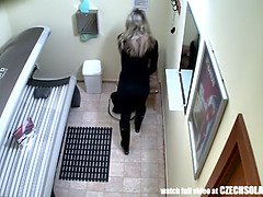 Amatőr, Elkapott, Cseh, Hd, Szolárium, Leselkedés, Kukkoló, Web kamera