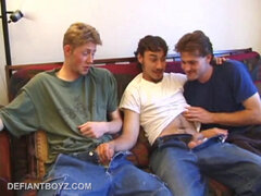 Mamada, Corridas, Gay, Besar, Trio