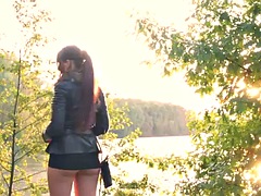 Paljastelu, Hd, Ulkona, Julkinen, Punapää