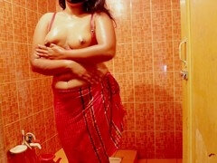 Zia, Toccando, Fatto in casa, Indiana, Masturbazione, Capezzoli, Figa, Toilette