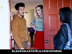 Blackvalleygirls - black (Maya Bijou) deepthroats and creep fucks her neighbor