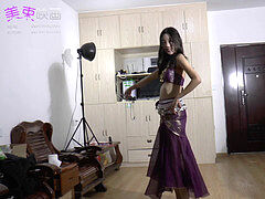 mind-blowing asian stomach Dancing While Tied Up V1