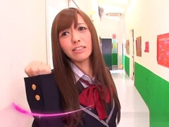 Japanese schoolgirl pov tugging till cum