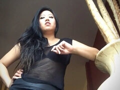 Foot worship, female domination, giantess pov