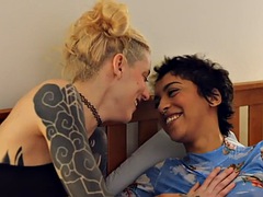 GENDERFLUXXX - Tattooed lesbian babes enjoy rimming and passionate sex
