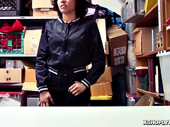 Maya Morena sucks LP officers cock for shoplifting