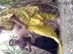 Adorable Girl in Yellow Suit Having Hardcore Fun in Fields with a Generous Lover