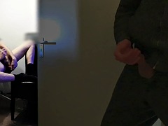 Roommate caught masturbating while anal and watching gay porn after coming home early from work