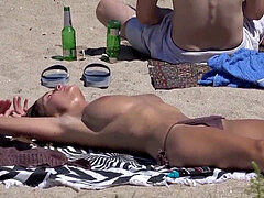 Plage, Gros cul, Voyeur