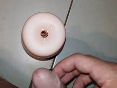 Amazing masturbation with my flashlight sex toy - SoloXman