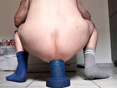 Anal, Gode, Pénétrer avec le poing, Béant, Homosexuelle, Gode énorme, Insertion, Masturbation