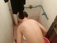 Hidden cam captures Asian college classmate bathing and getting off with Lush toy