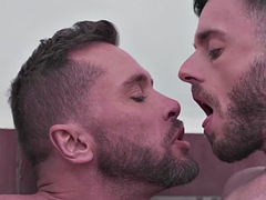 FalconStudios - Handsome and juicy bearded hunks getting ass fucked in the shower