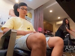 ModelMedia Asia-Barber Shop Bold orgy-Ai Qiu-MDWP-0004-greatest Original Asia porn Video