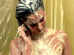 Gunged with cream by gf