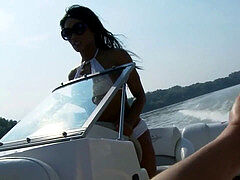 dark-hued sex industry star Kiki Minaj buttfuck Hardcore Sex On The Boat HD