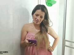 Stepdaughter explores pleasure with her sexy stepmom using various sex toys