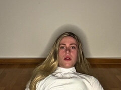 18 jaar, Anaal, Blond, Sperma shot, Shemale, Mager, Alleen, Tiener