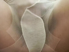 Mommy Masturbates with Stockings and Fingers