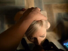 Blondine, Pik sutte, Give finger, Pov