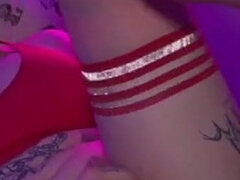 Americano, Anale, Vibratore, Fare fisting, Lingerie, Masturbazione, Solo, Tatuaggi
