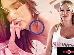 Stor pik, Blondine, Pik sutte, Håndjob, Hårdt, Pov, Bryster