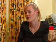 18, Badeværelse, Blondine, Pik, Komme på ansigtet, Hårdt, Hd, Strømper