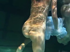 Mihalkova and Siskina and other naked girls underwater