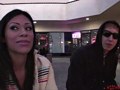 Cassandra Cruz is quick to go for a young cock to suck and fuck