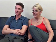 Lucky son bangs his horny stepmoms tight pussy