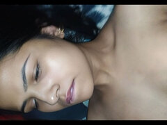 18, Amatorka, Obciąganie, Brunetka, Para, Domowej roboty, Indyjski, Nastolatki