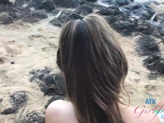 아마추어, 흑갈색 머리, 여자친구, 젖가슴