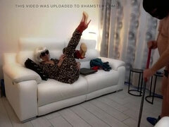 Belgian Amateur Wife Kmarcouple Dominates Husband in Femdom Cuckold Humiliation with Chastity Cage