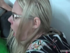 In den arsch, Grosse titten, Blondine, Spermaladung, Tschechisch, Hd, Pov, Strümpfe