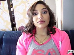 Gros cul, Bikini, Poilue, Talons, Fille latino, Léchez, Orgasme, Nénés