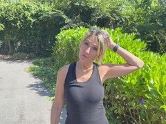 Outdoor podcast with adult film star Internaldrive