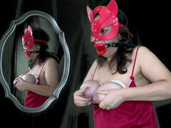 Amatorka, Niewola, Laktacja, Dojrzałe, Mleko, Naturalne cycki, Obwisłe cyce