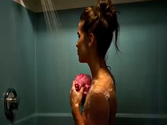 Ellie Gonsalves naked in the shower