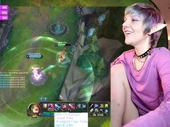 Tricky Nymph takes charge in League of Legends live on Chaturbate