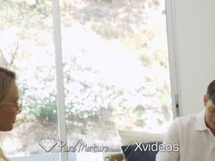 Stora tuttar, Blondin, Avsugning, Creampie, Snopp, Hd, Mogen, Milf